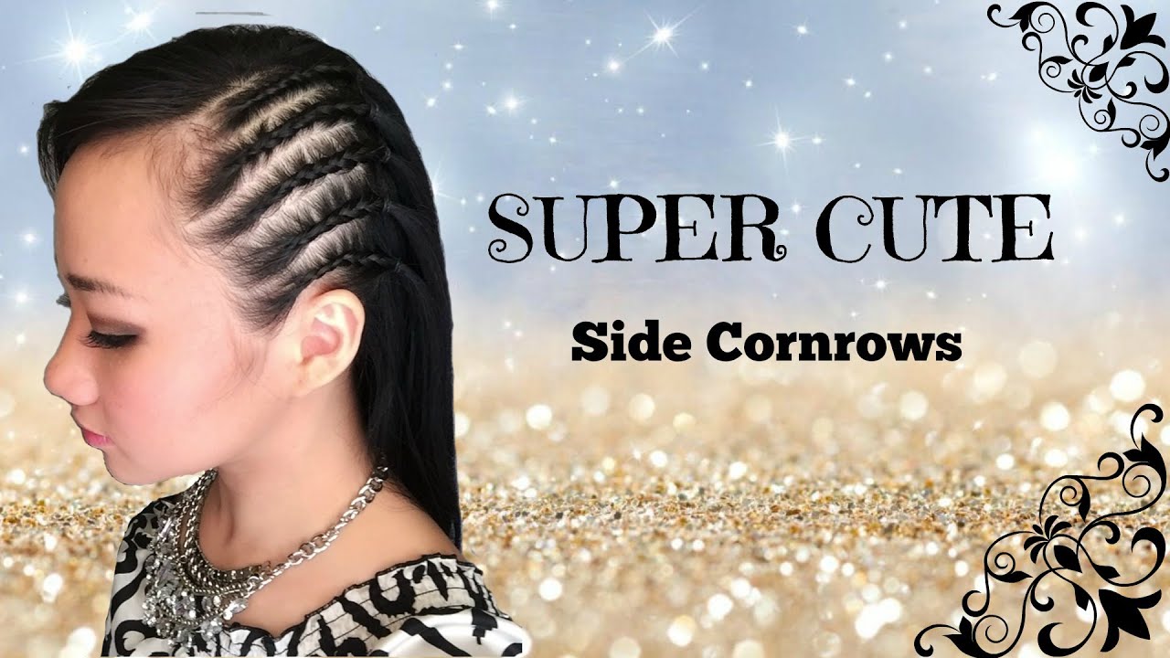 Quick Party Hairstyle : Side Cornrows