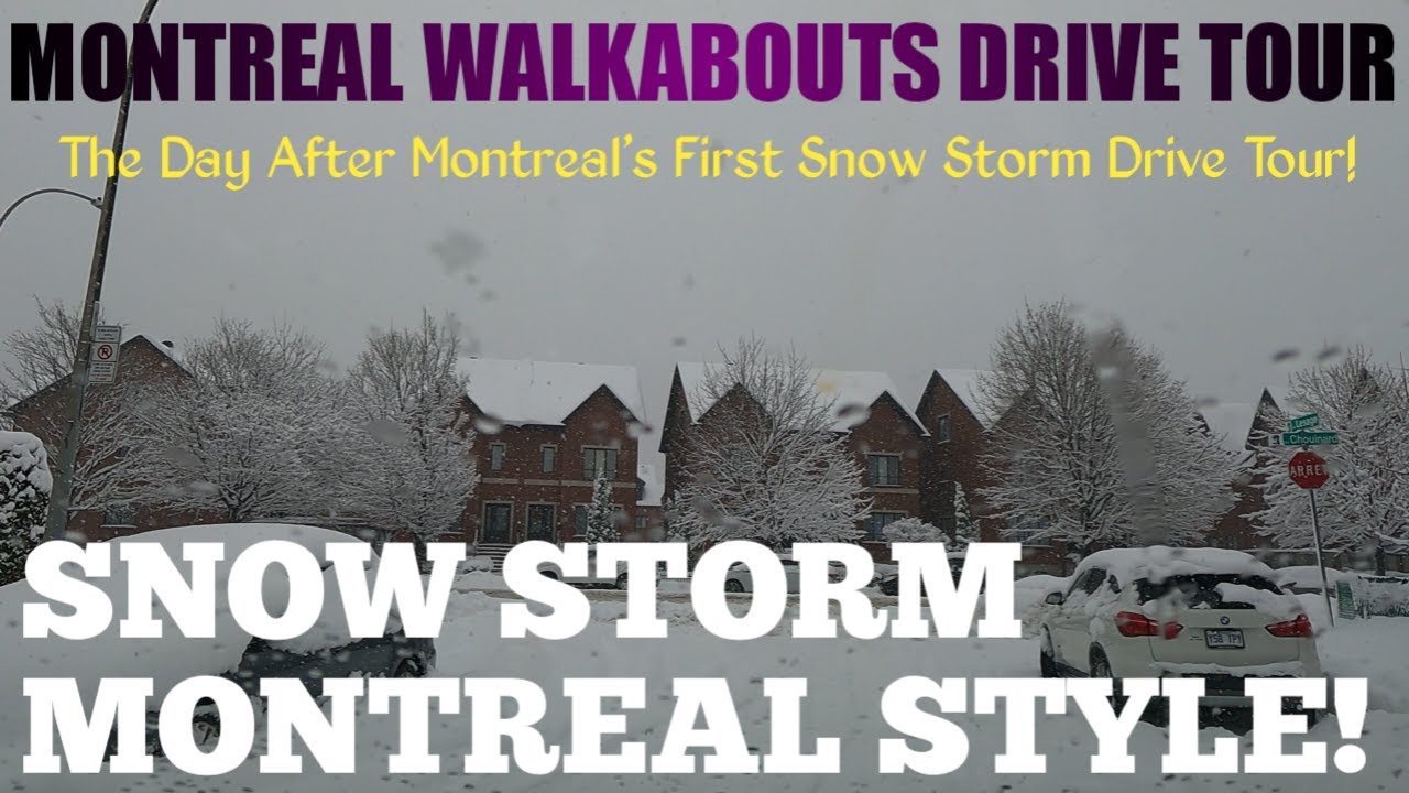 The Day After Montreal's First Snowstorm Dec. 17th 2022 - 4K