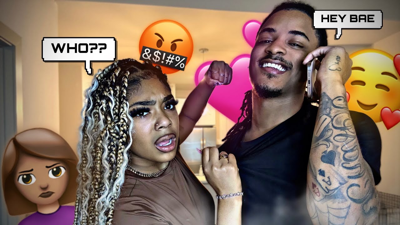 FLIRTING ON THE PHONE WITH ANOTHER GIRL PRANK!!!*SHE WENT CRAZYYY*😂😱