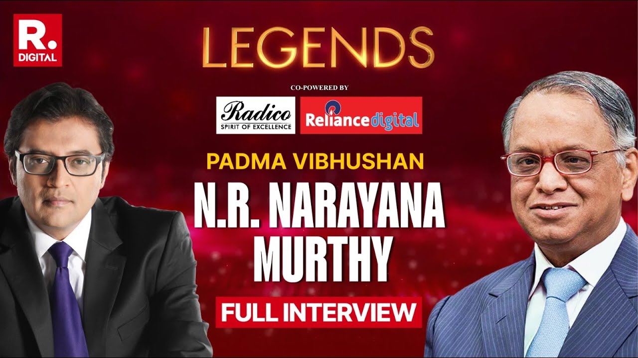Padma Vibhushan N.R Narayana Murthy's Interview On ‘Legends’ With Arnab Goswami | Republic TV