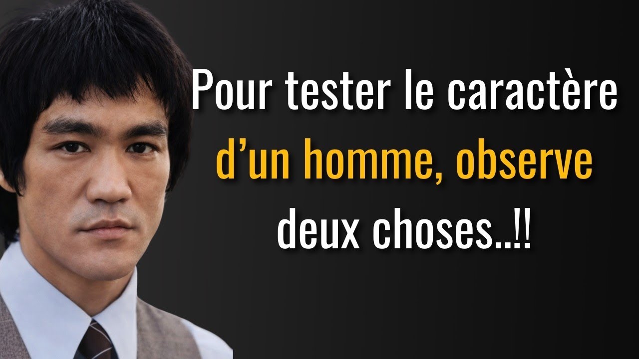 La sagesse et les citations inspirantes de Bruce Lee qui changeront votre vie à jamais
