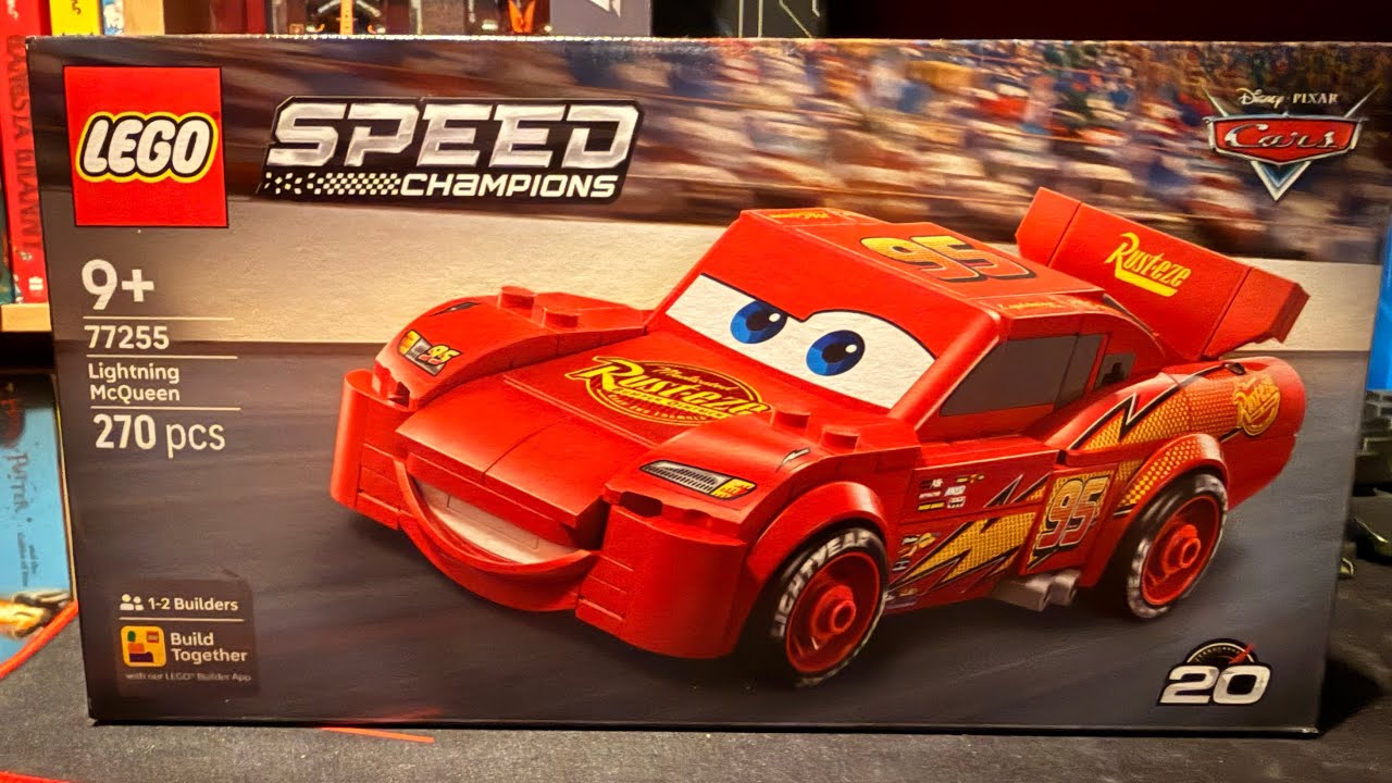Building Speed Champion 77255 Lighting McQueen / 270pcs Speed Build 