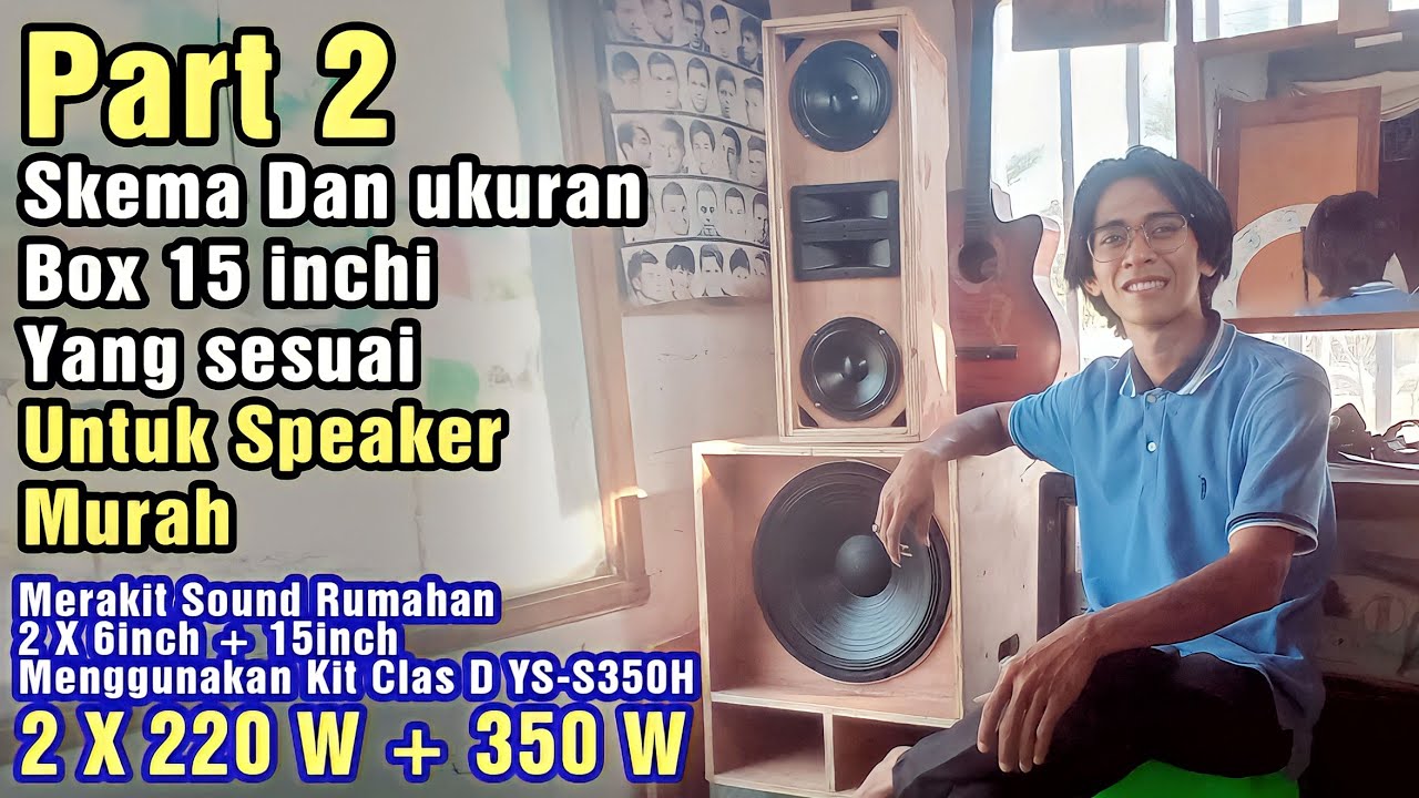 DIY Box subwoofer Mini scoop 15 inch - Supaya suara fokus kedepan - ini cara  Jojo CB