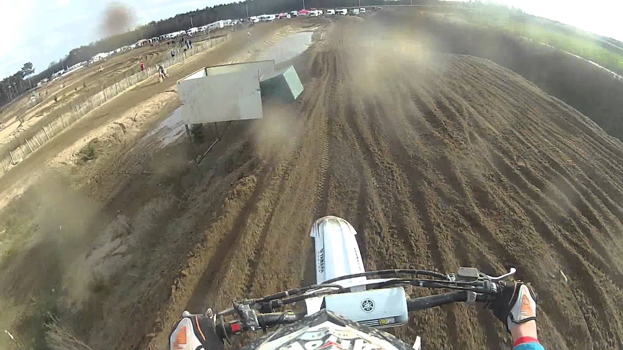 Mats Wagenvoort riding a YZF 450 at Eersel 1 Lap GOPRO HERO 2