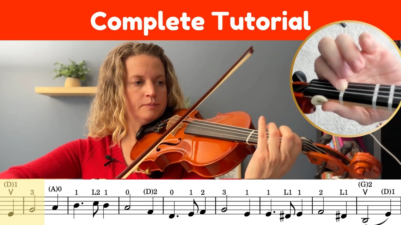 Greensleeves Violin Tutorial [with Free Sheet Music] [What Child is This]