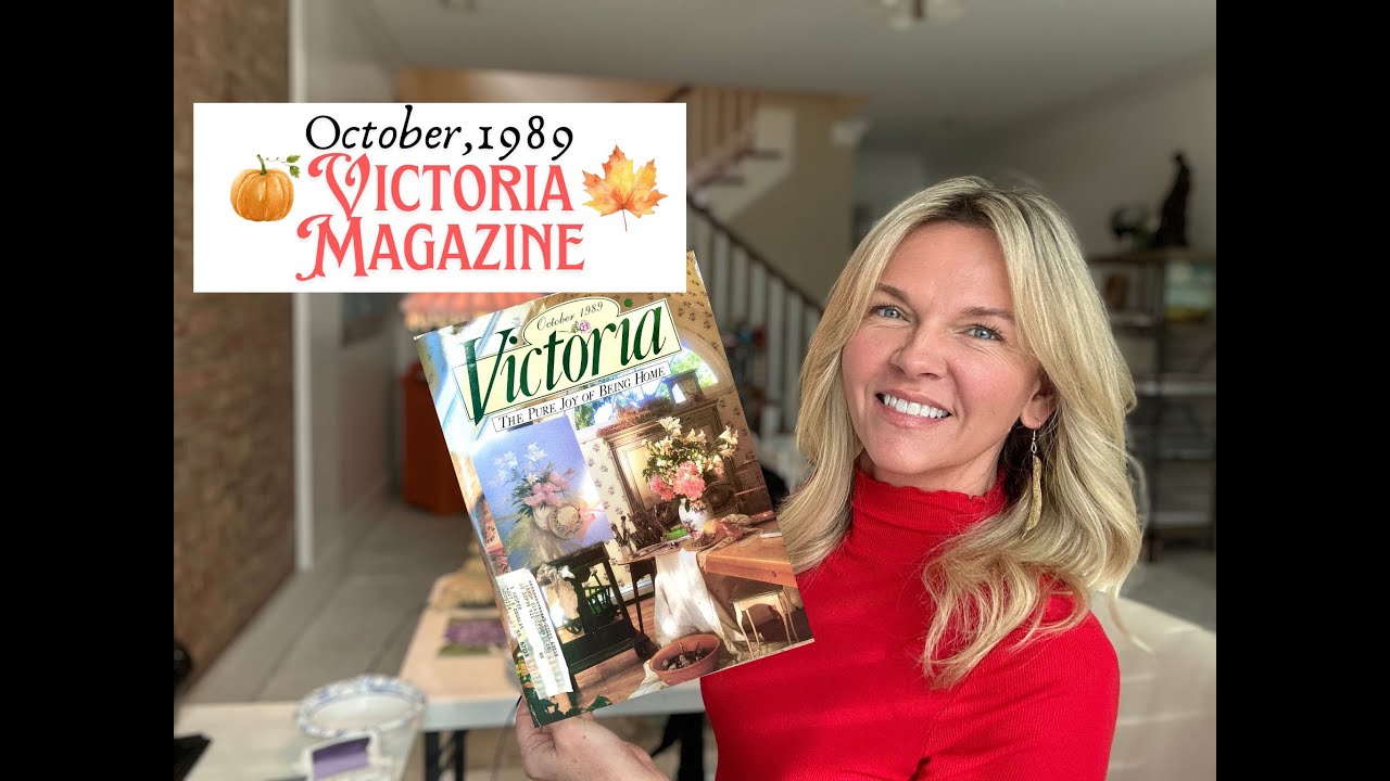 ASMR Soft-Spoken Victoria Magazine Flip Through | October 1989 Vintage Nostalgia