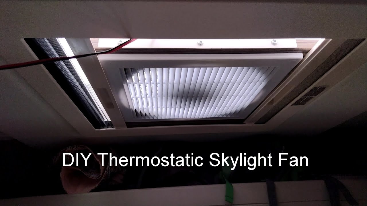 DIY Motorhome skylight vent fan