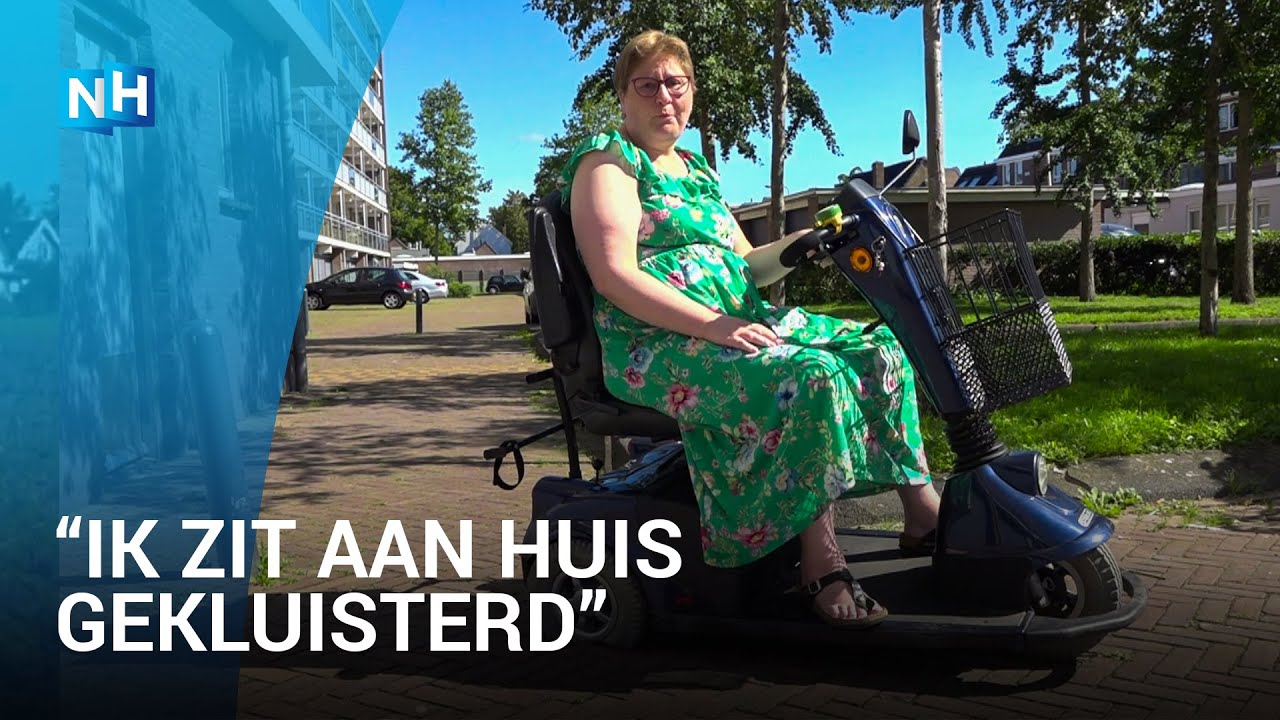 Irene kan geen boodschappen doen door lekke band scootmobiel