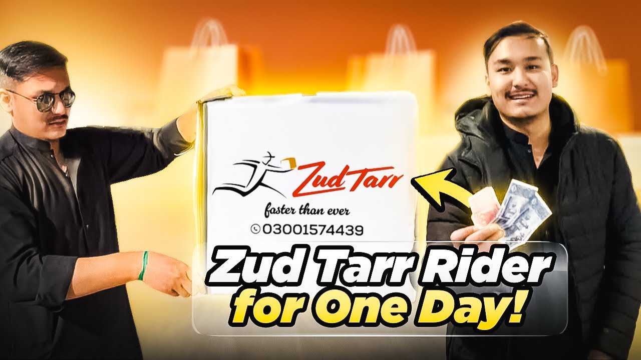 Working one day as a delivery rider🏍️|| ZudTarr delivery service📌|| Waqarz ✌️