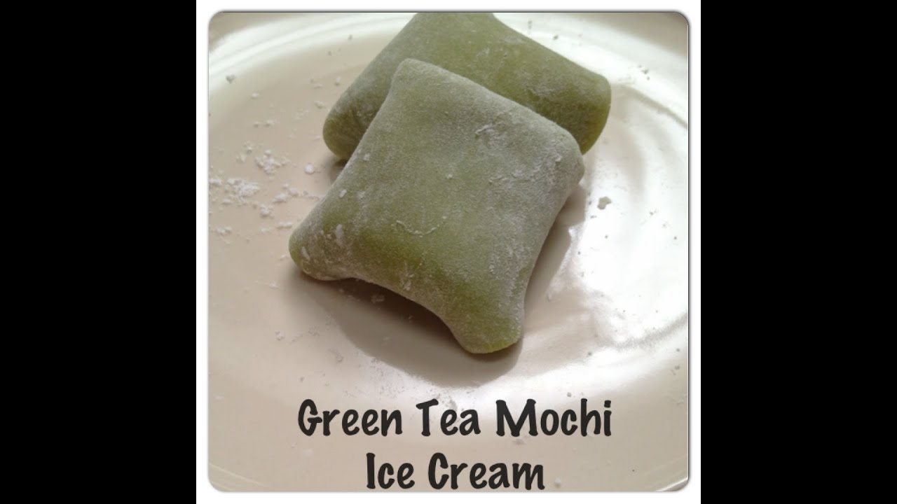 Green Tea Mochi with Green Tea Ice Cream Recipe