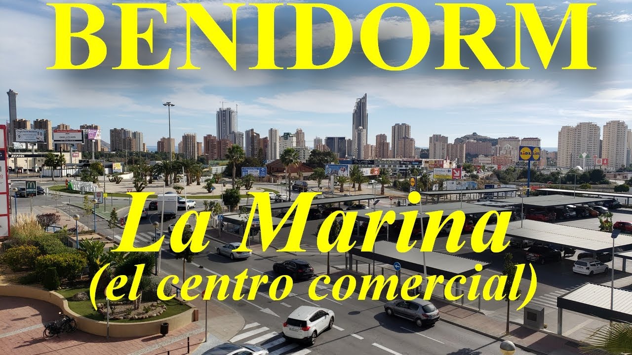 SPAIN: BENIDORM. Short walk in the mall LA MARINA (el centro comercial).