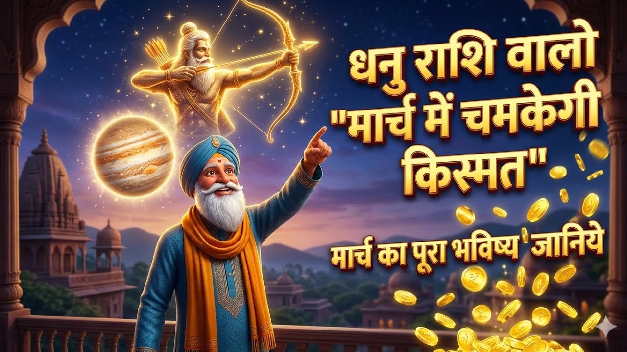 धनु राशि:11 मार्च को गुरु होंगे मार्गी, बदल जाएगी आपकी तकदीर!|March 2026धनु राशि वालों का गोल्डन समय