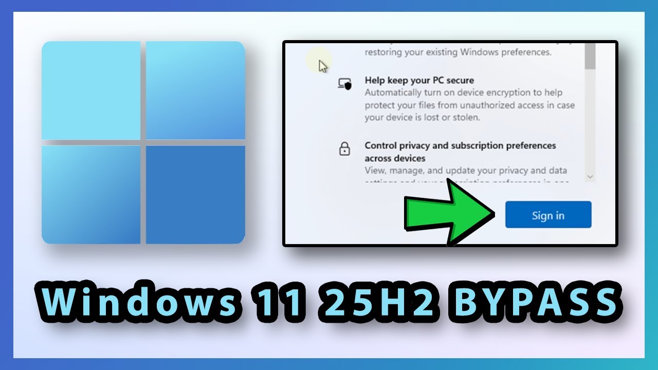 How to Bypass Sign In Screen in Windows 11 25H2 Installation | Create Windows 11 Local Account | *NE