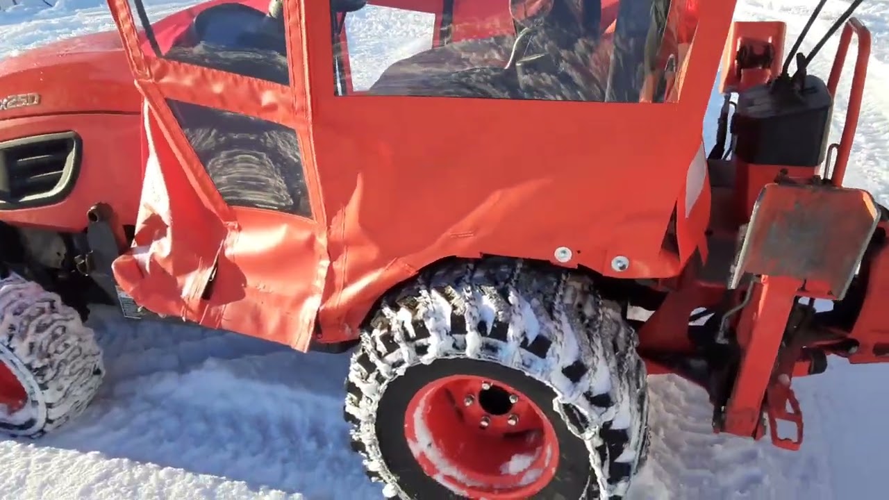 Kubota tractor cab cover
