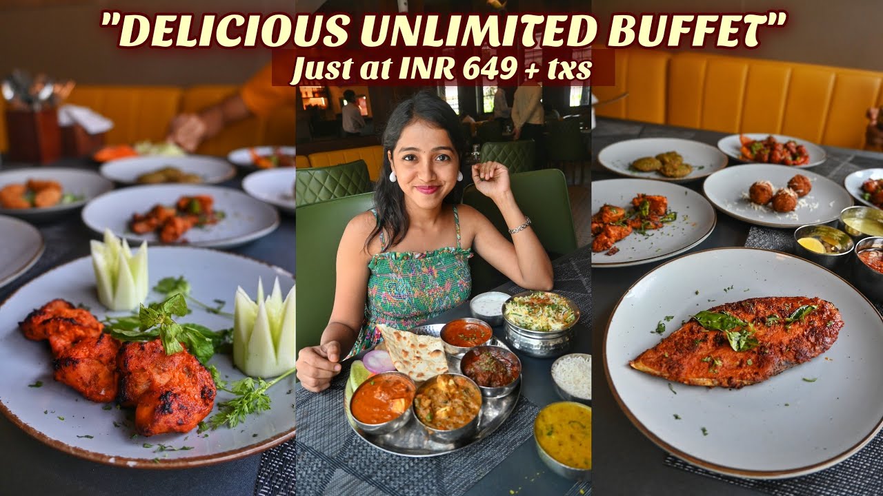 DELICIOUS UNLIMITED BUFFET 😍🍝 at INR 649 + txs in Navi Mumbai | Anagha Mirgal | Indian Food Vlog 