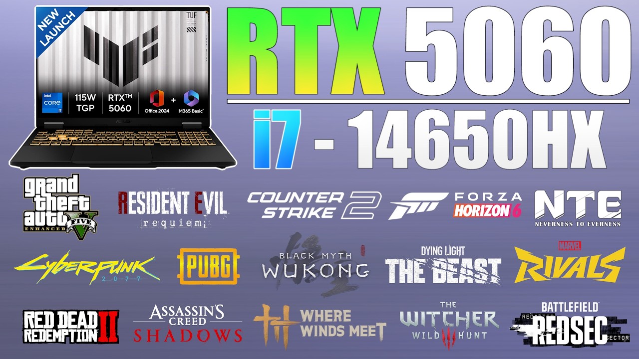 ASUS TUF F16 RTX 5060 + i7-14650HX in 2026 &ndash; Worth Buying? (16 Games Tested)