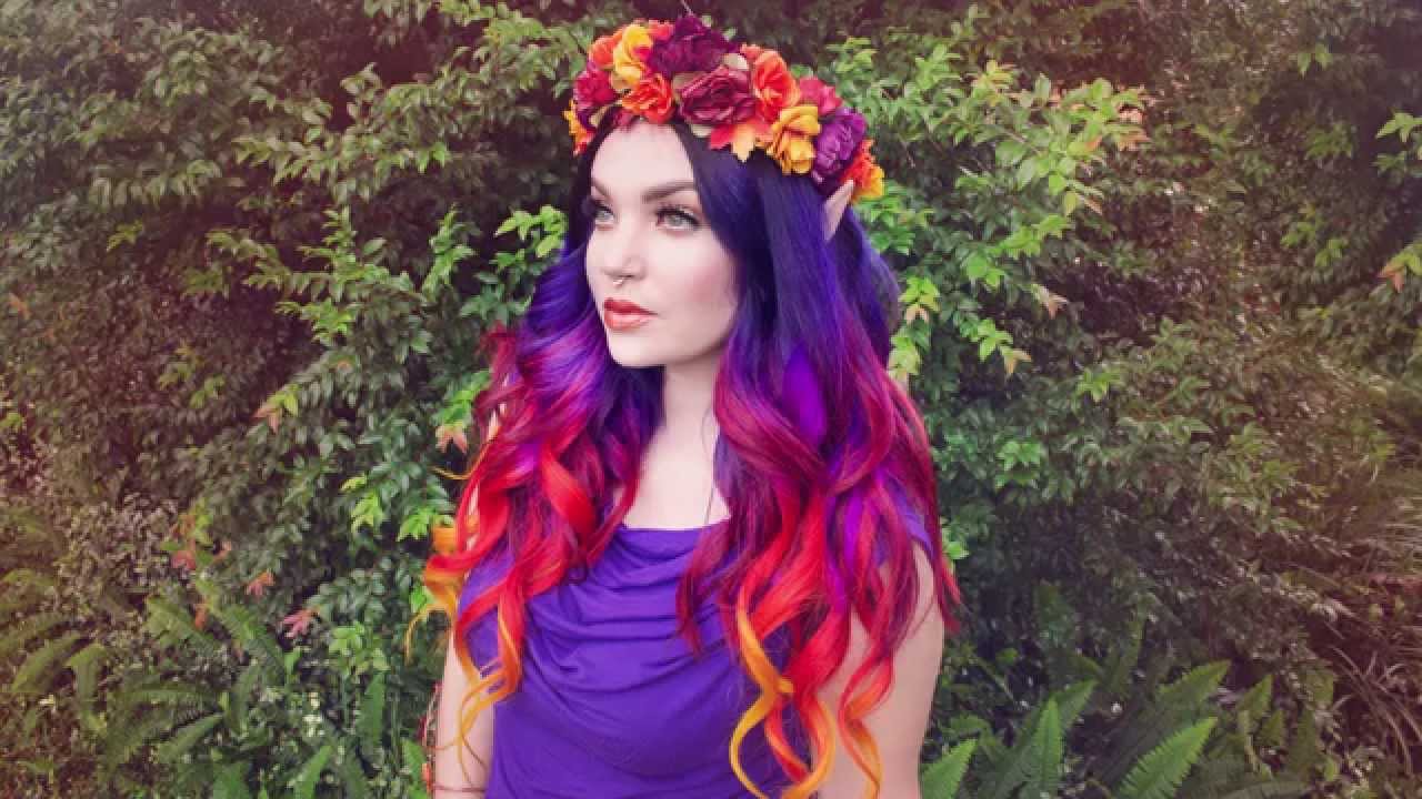 DIY Autumn Fairy Hair Color with Pravana --- Frecklesfairychest