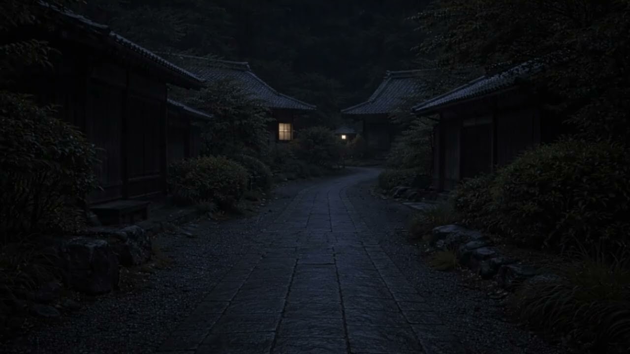 You’ll Fall Asleep in Minutes 🌧️ Japanese Village Rain at Night ASMR | 8 Hours 4K