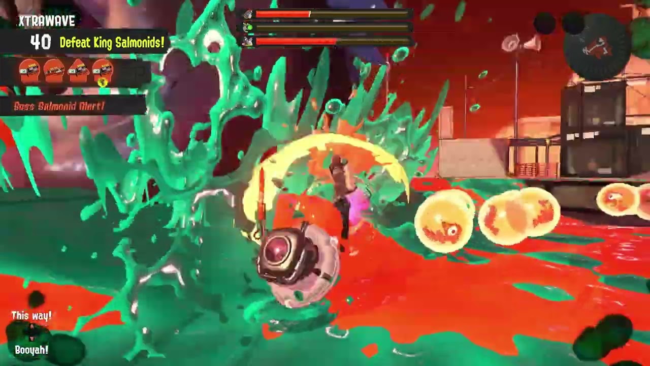 Salmon Run's Final Boss, Triumvirate Hazard Level Max. (No commentary)
