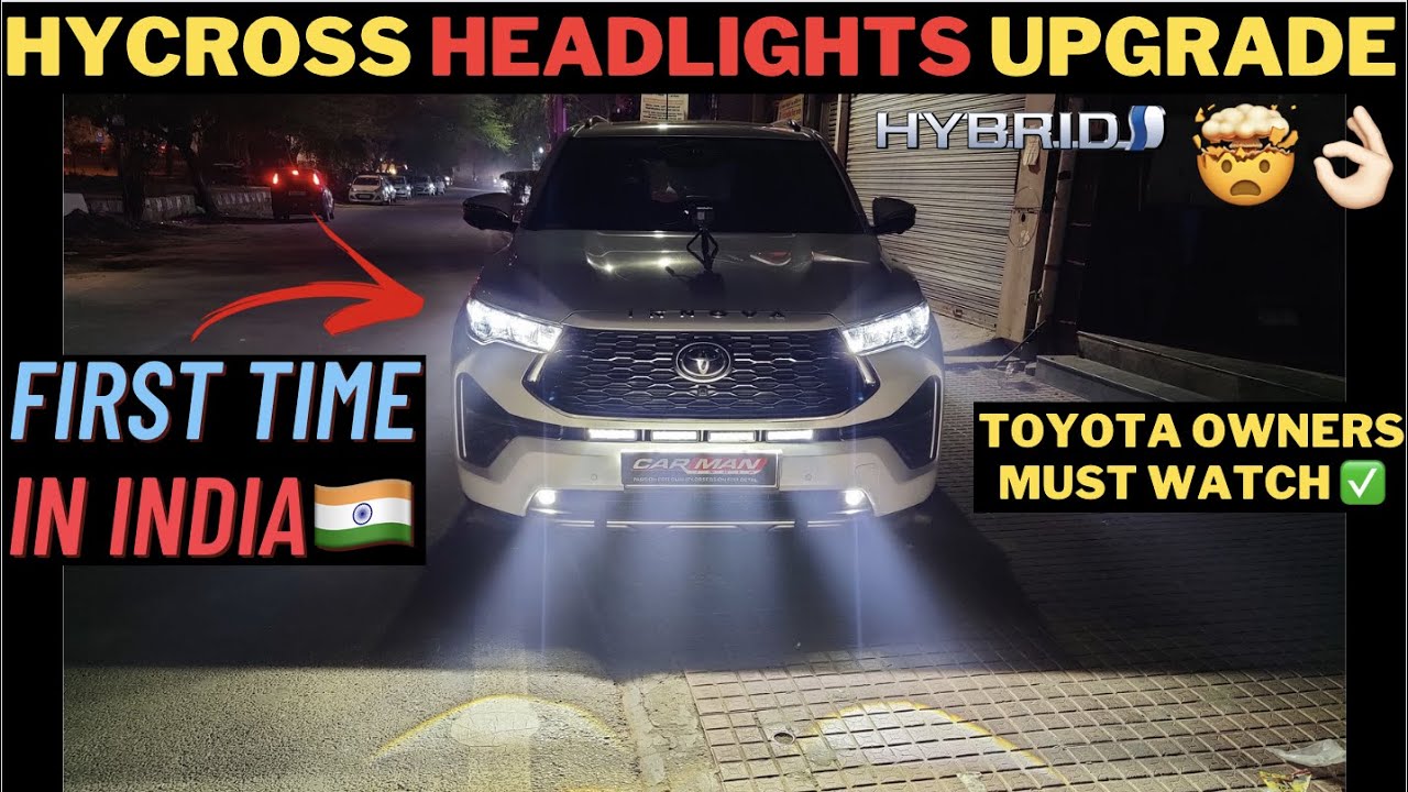 India's 1st HYCROSS Hybrid Headlights MODIFIED ✨ Superb On-Road EFFECT ✅ Must WATCH 💯| CAR MAN INDIA