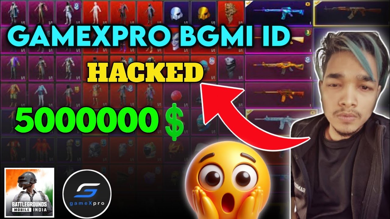 😱GAMEXPRO BGMI ID HACKED// GAMEXPRO BGMI 50 LAKH RUPEES ID HACKED 🥶#gamexpro #bgmi #pubgmobile