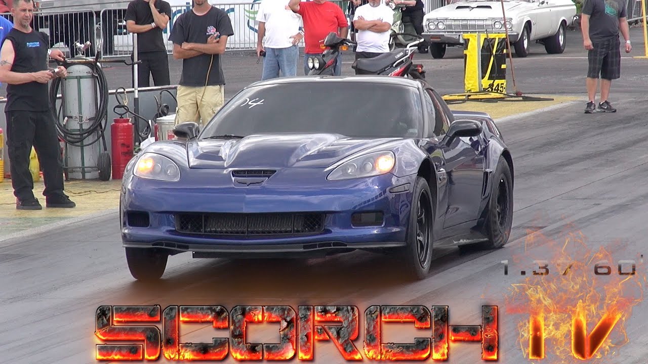 Insane Twin Turbo Z06 Goes 8's on 10lbs of BOOST!