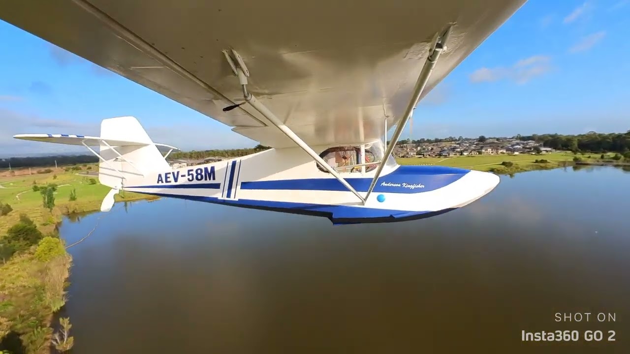 Quarter Scale Electric 8S Anderson Kingfisher second flight.
