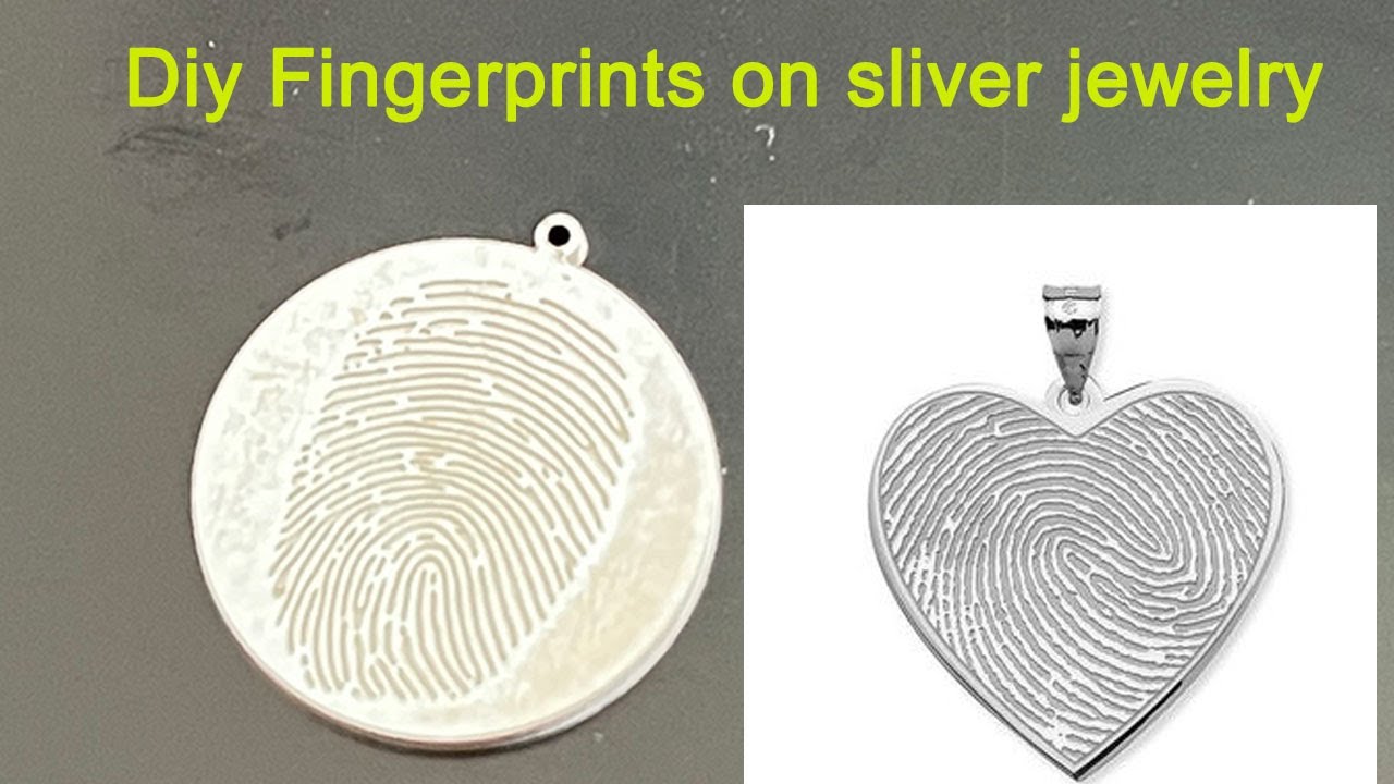 HITEC teaching class- How to engrvaing Fingerprints on sliver jewelry necklace