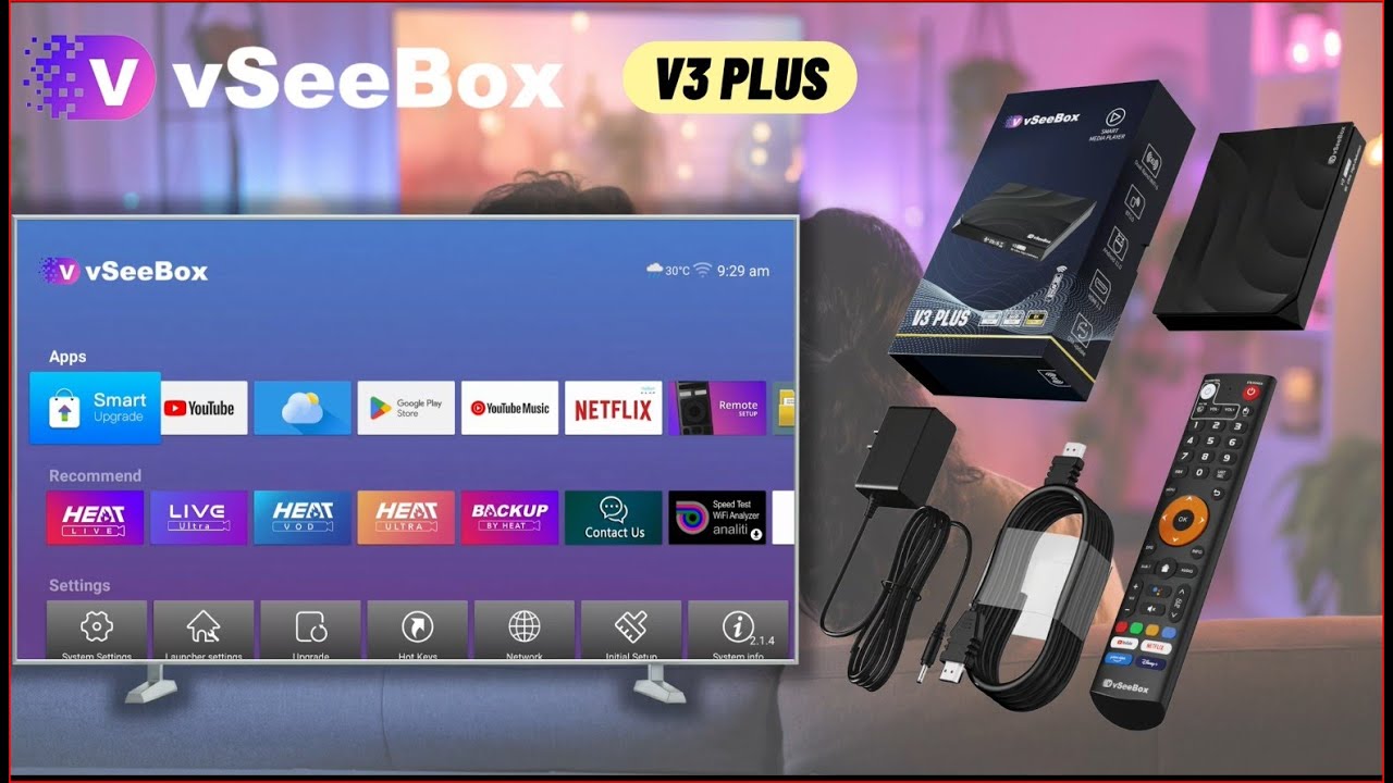 Настройка VSee Box V3 Plus, включая VPN, приложение «Погода» и т.д.! Уже в продаже! (Три Один Дев...