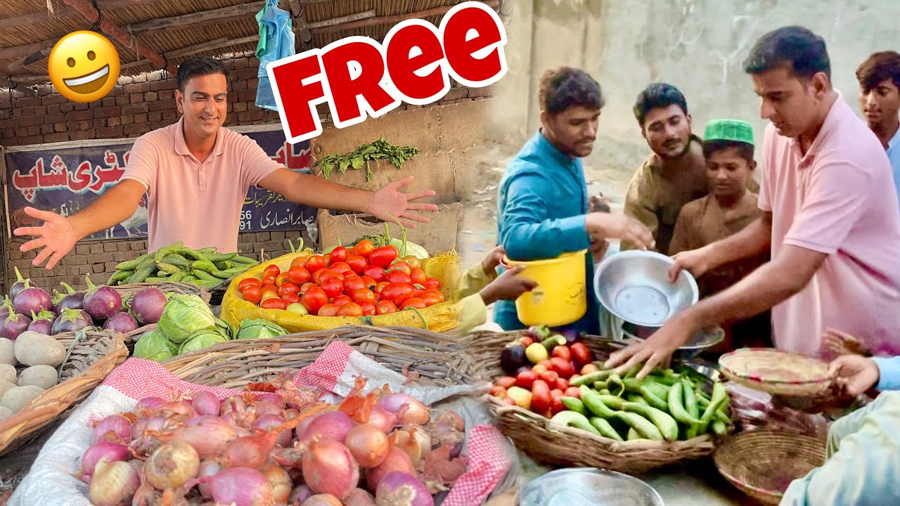 Free Vegitables Distribution in Needy People