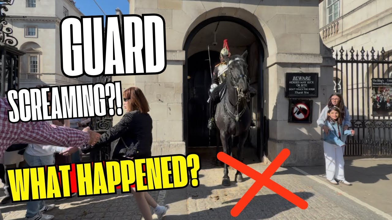 FURIOUS! Guard SCREAMS at Tourist After She Ignores His Warning!