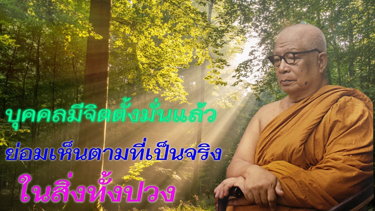 บุคคลมีจิตตั้งมั่นแล้วย่อมเห็นตามที่เป็นจริงในสิ่งทั้งปวง ท่านพุทธทาสภิกขุ สวนโมกขพลารามวัดธารน้ำไหล