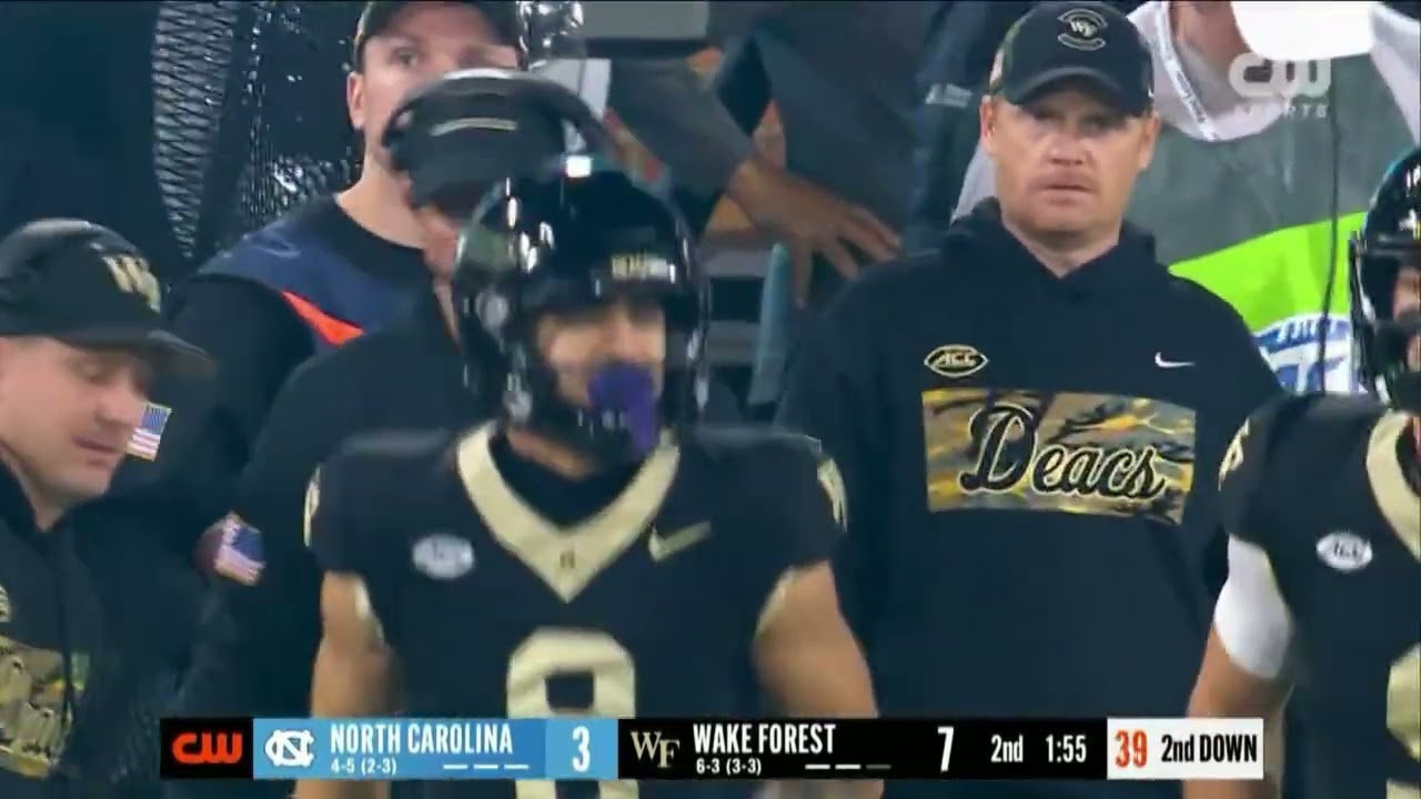 Wake Forest Football Highlights vs. North Carolina (Nov. 15, 2025)