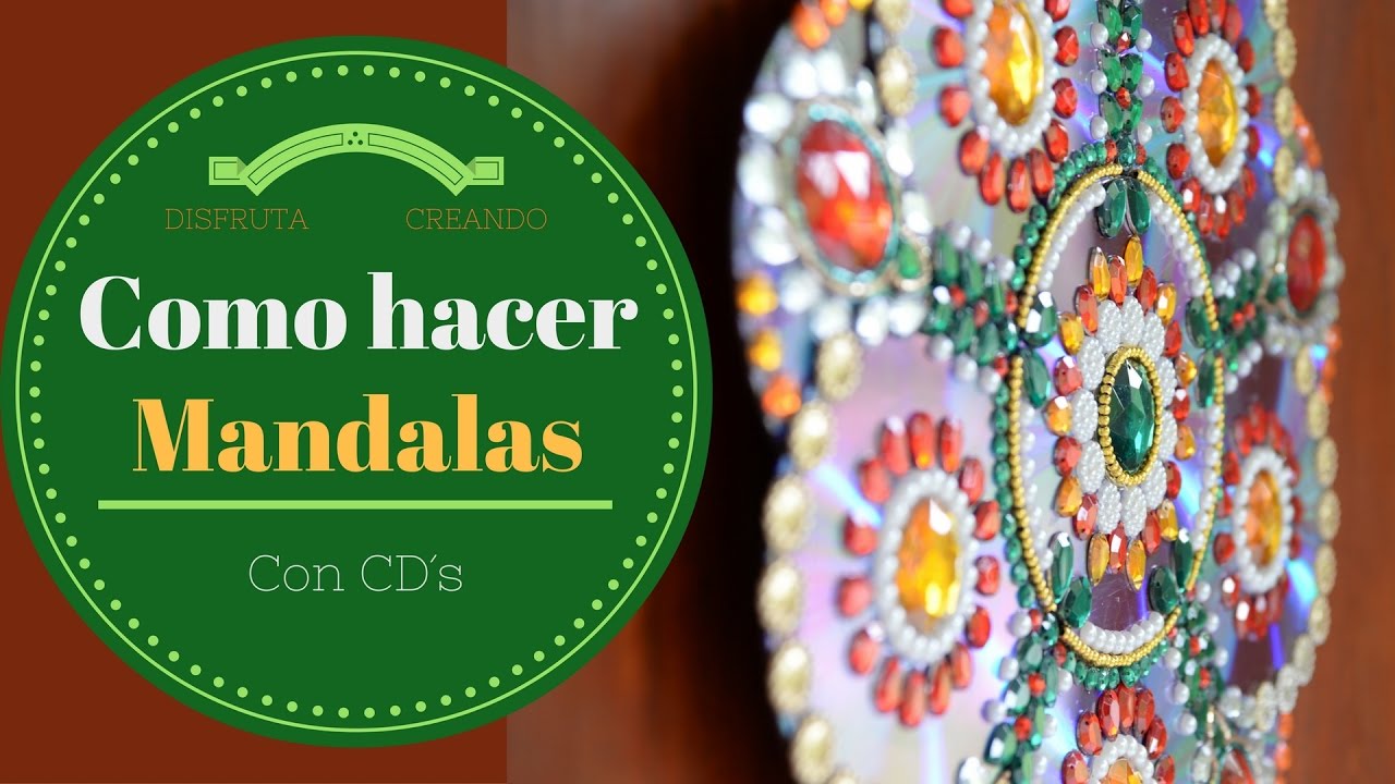 Mandala Navideño para Colgar en la Puerta Hecho con CD´s