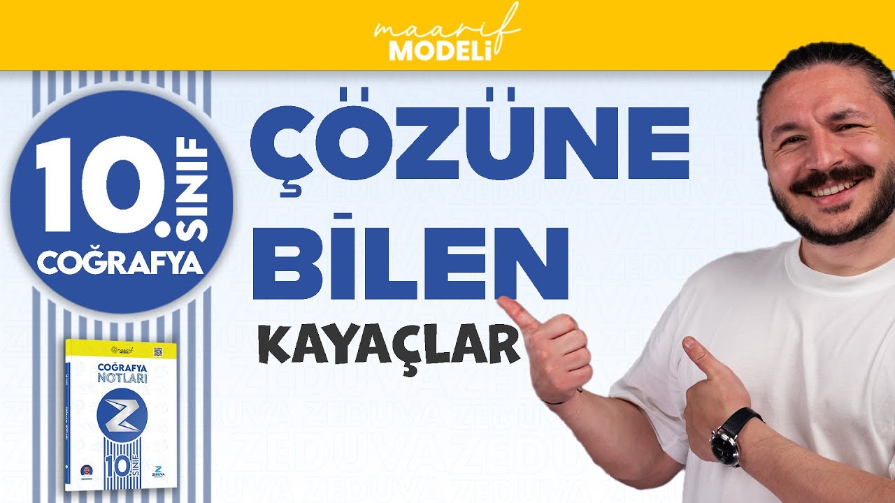 KARSTİK Çözünebilen kayaçlarda aşınım ve birikim süreçleri  | 10.sınıf coğrafya maarif model