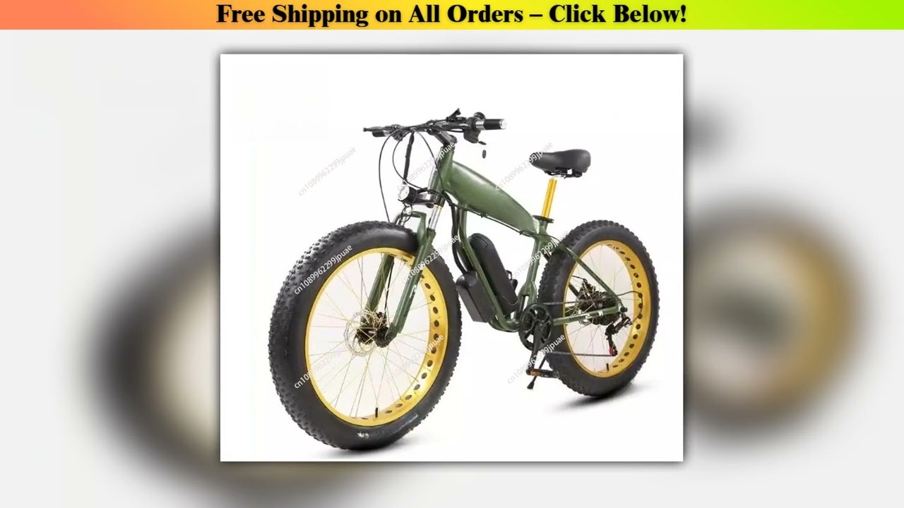Hot-selling overseas popular 26-inch electric mountain bike snow fat tire moped shock-absorbing