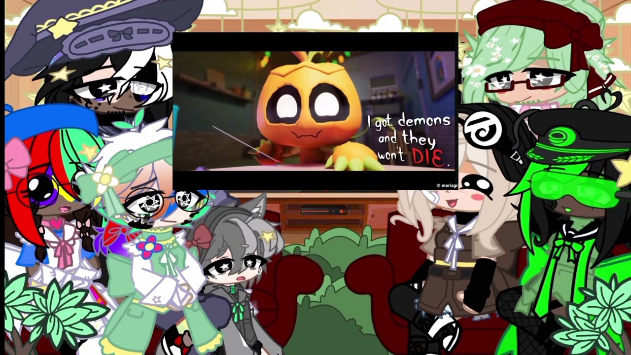 🌷🎀Dandy's world Mains(+dandy+main oc) reaccionan a 