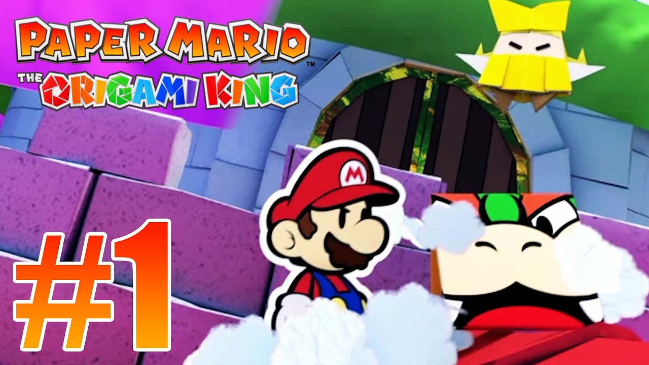Paper Mario The Origami King Gameplay Walkthrough Part 1 - Opening