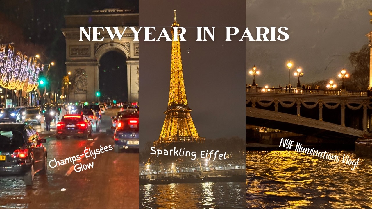 Ep15:New Year's Magic Seine River Cruise & Illuminations @ Jan 1,2026 | Stunning NYEVlog from Paris