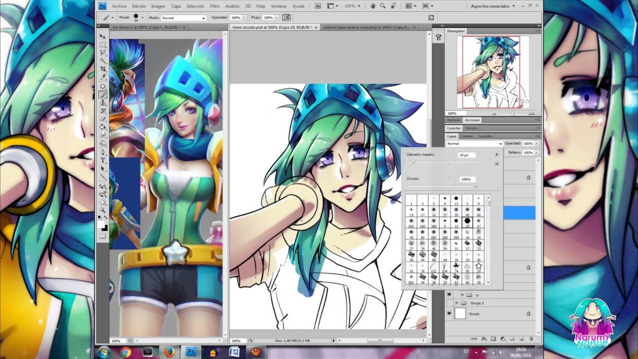 【Arcade Riven】 Narumy Natsue 【Speed Painting】