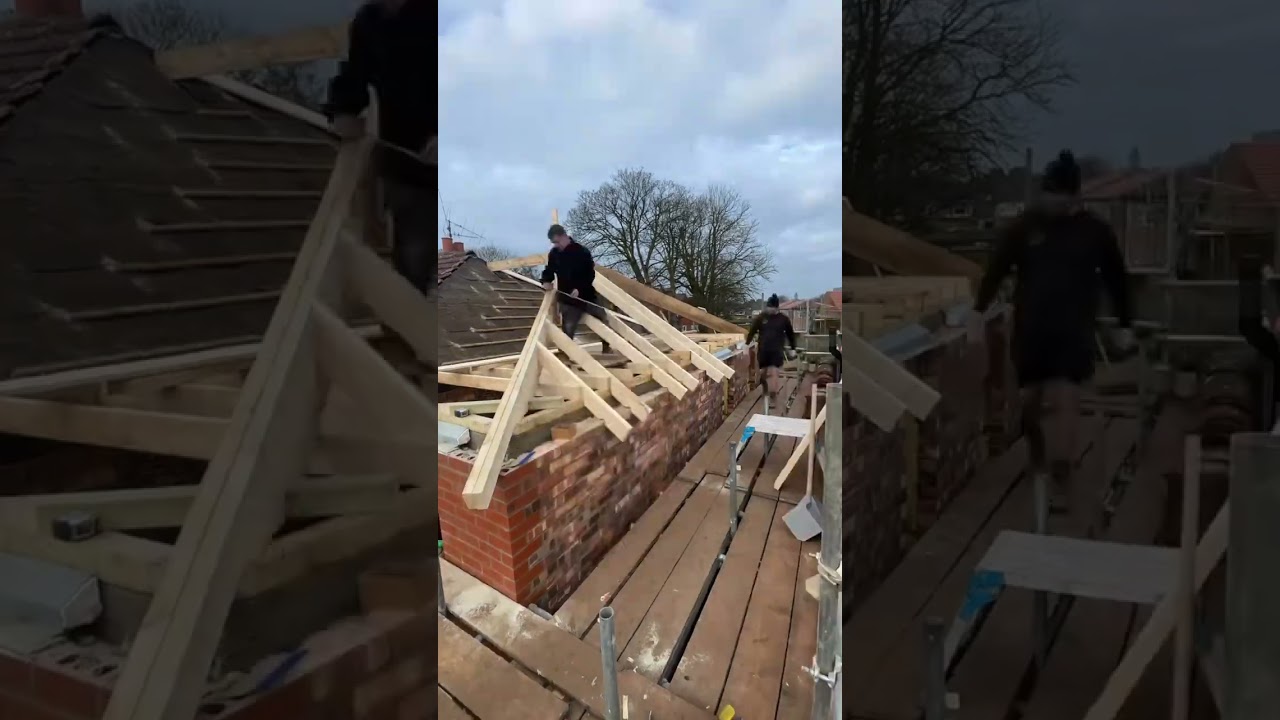 Hipped roof #carpenter #carpentry #joinery #roof #roofing #diy #traditional