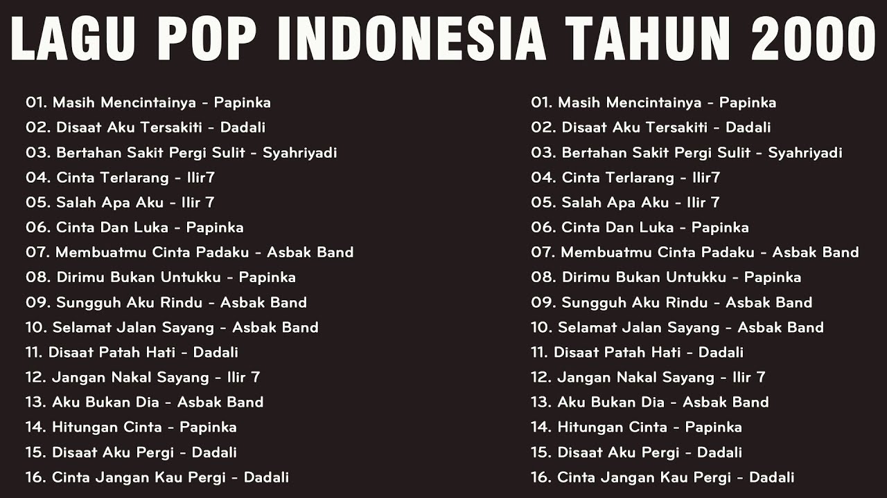 Lagu Pagi Hari Enak Didengar | Lagu Pop Indonesia Tahun 2000an ( Full Lirik )