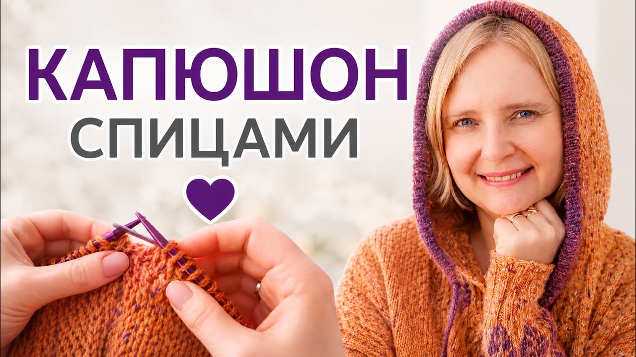 ✨ Вяжем Капюшон спицами: Часть 4 Кардигана! 🧶 | Светлана Тим