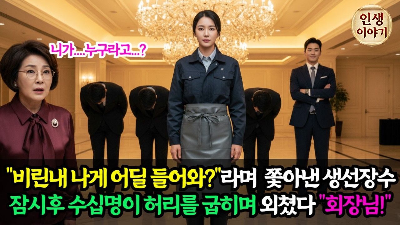생선 비린내 난다고 쫓아내더니... 약혼식장에 들이닥친 양복입은 사람들이 장화신은 언니에게 90도로 절한 사연