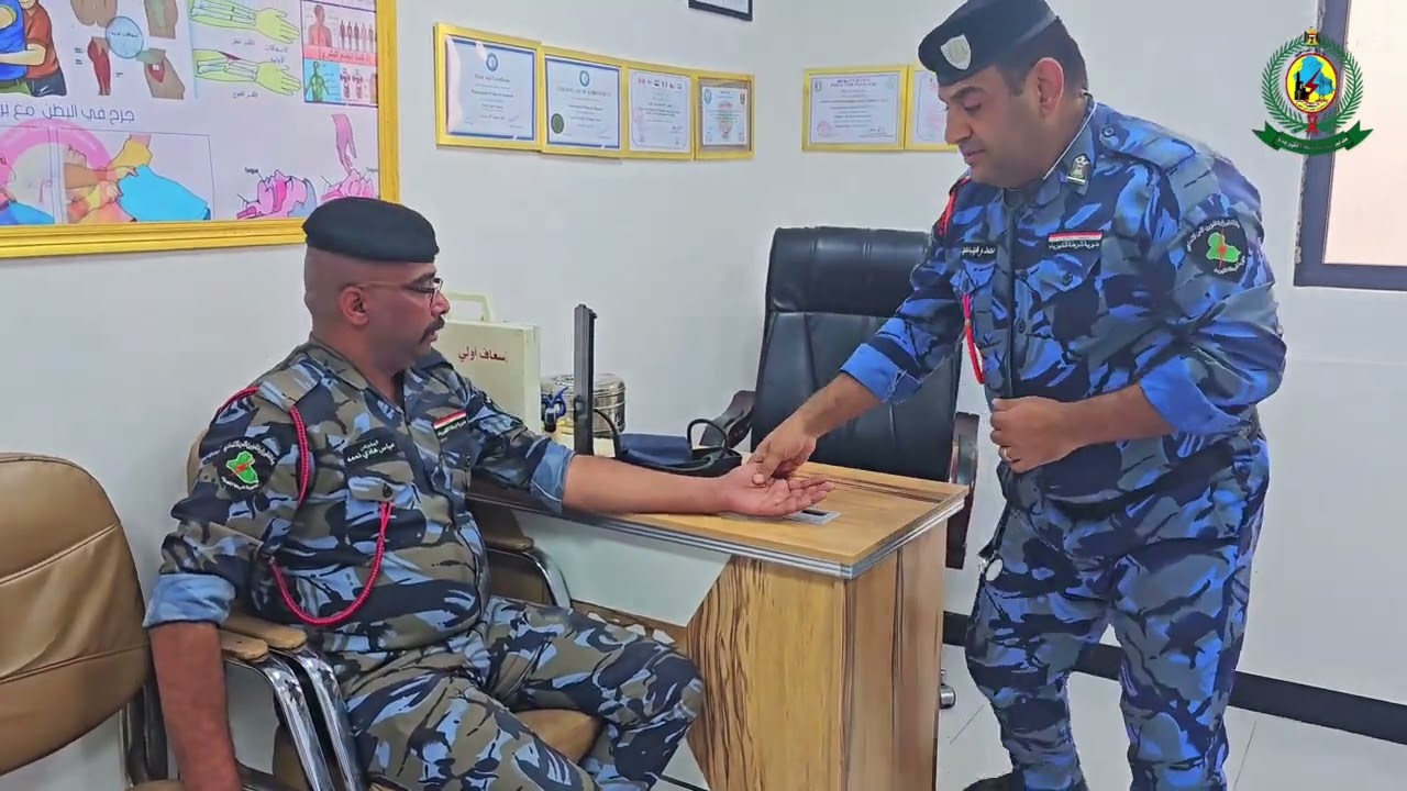 افتتاح مفرزة الطبابة