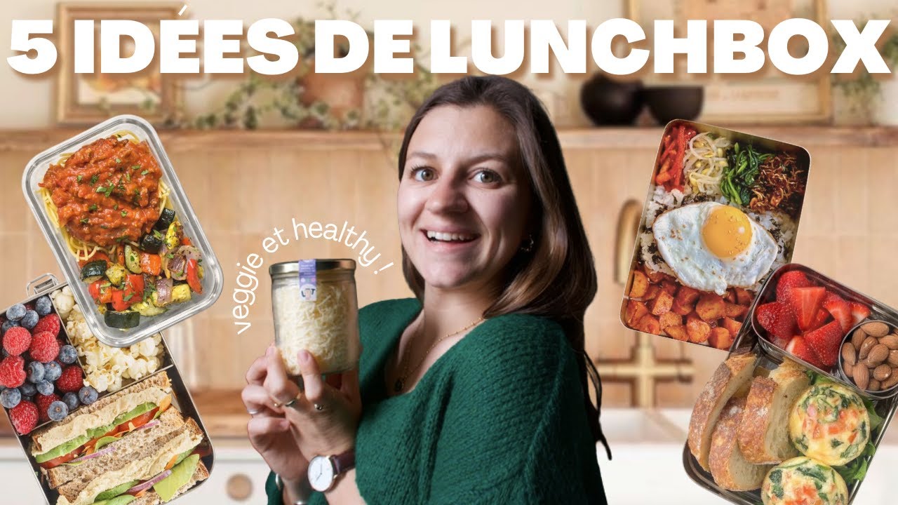 5 IDÉES DE LUNCHBOX VÉGÉTARIENNES À EMPORTER | Recettes healthy, faciles et rapides