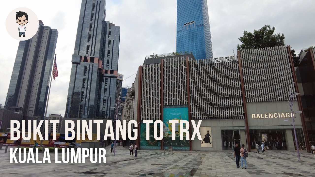 Walking from Bukit Bintang To TRX | Shopping Mall | Kuala Lumpur | Walking Tour 2024 [4K]