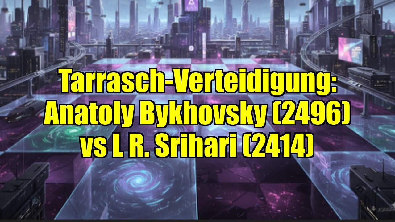 Tarrasch-Verteidigung: Anatoly Bykhovsky (2496) vs L R. Srihari (2414)