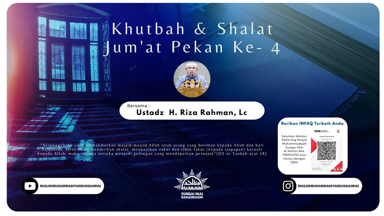 [Live] Khutbah & Shalat Jum'at Pekan Ke-4 Bulan Oktober 2022