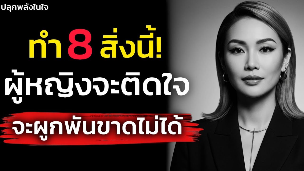 ถ้าคุณทำ8สิ่งนี้! ผู้หญิงจะติดใจและผูกพันกับคุณ จนขาดไม่ได้| จิตวิทยา| ปลุกพลังในใจคุณ